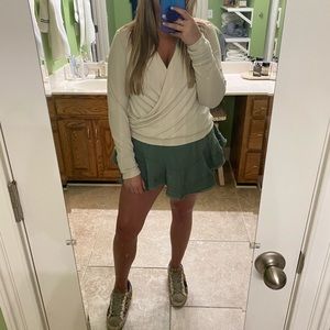 NWT Michael Stars Claudine Surplice Top